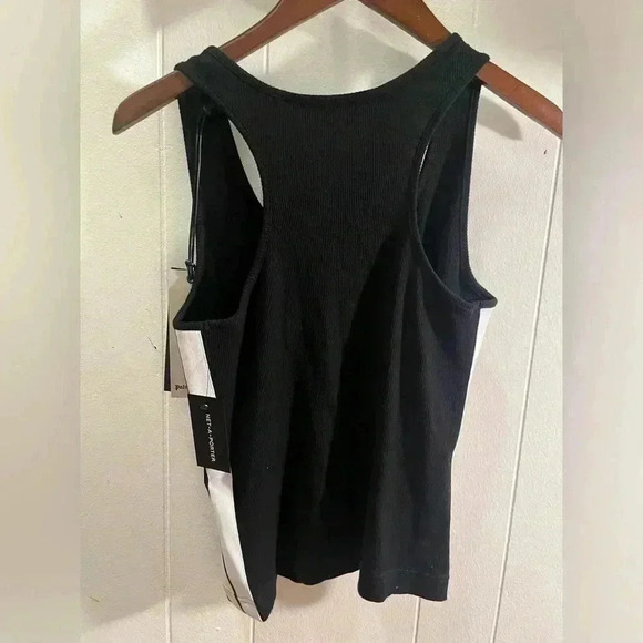 NWT Palm Angels TRAINING TRACK TANK TOP Black White S - Picture 8 of 10